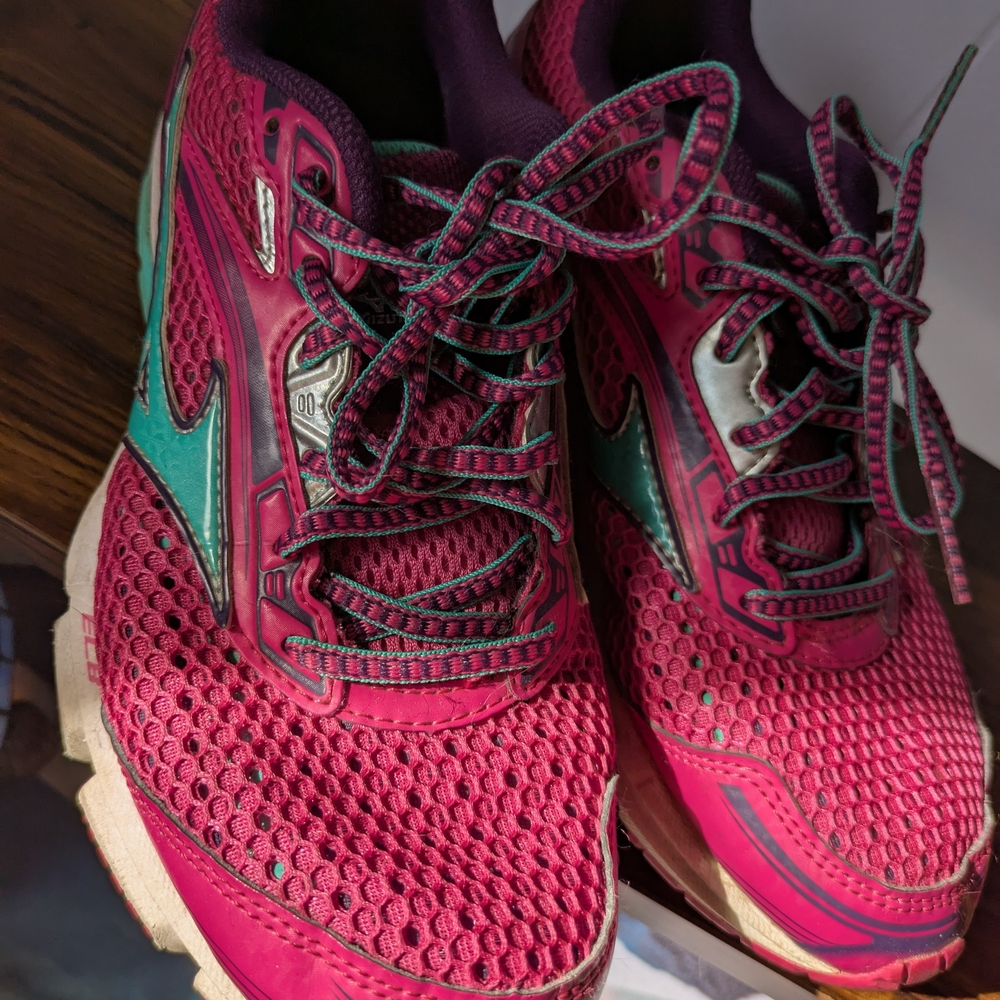Asics Women's Fuchsia and Teal Athletic Shoes